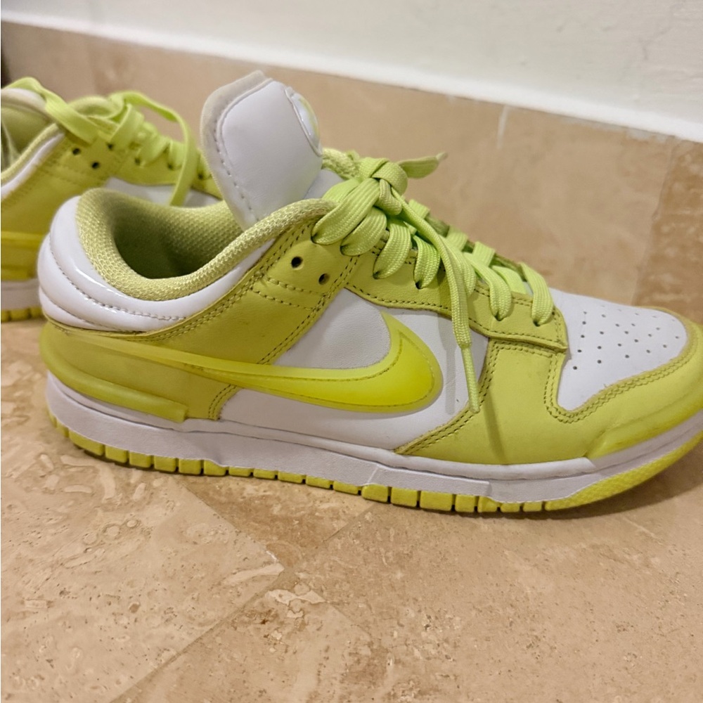 Nike Women's Sneakers White Lime Green